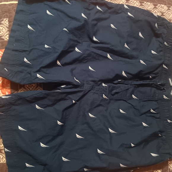 Nautica Men's Navy Shorts with Sailboat Pattern. And Pajama Bottom W/pockets - Picture 1 of 4